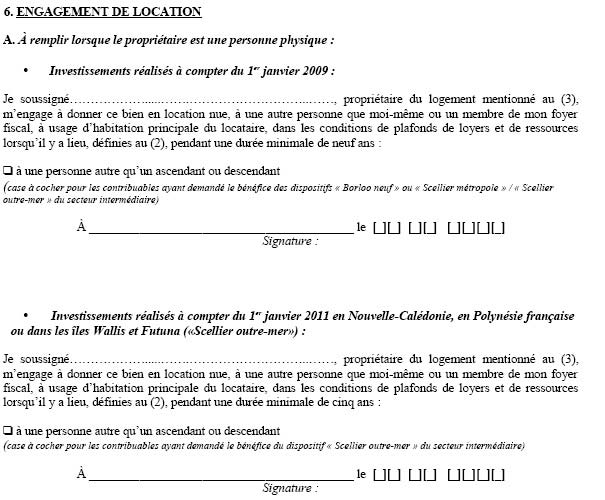 comment declarer investissement scellier